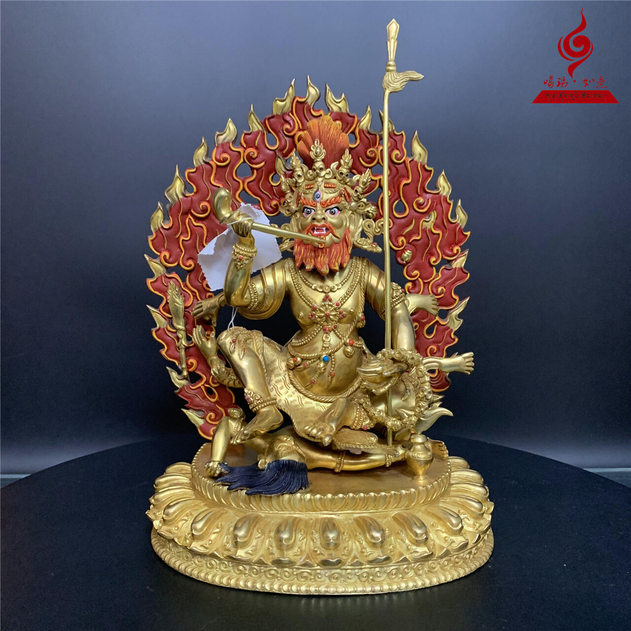 10'' Tibet Nepal Brahman Guru Buddha Bronze Statue 10'' Tibet Nepal Brahman Guru Buddha Bronze Statue