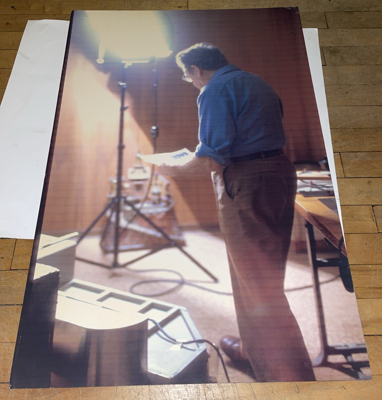 Vintage Eugene Kupjack 33x22 Studio Diorama Photo Rigid Board Mount Vintage Eugene Kupjack 33x22 Studio Diorama Photo Rigid Board Mount
