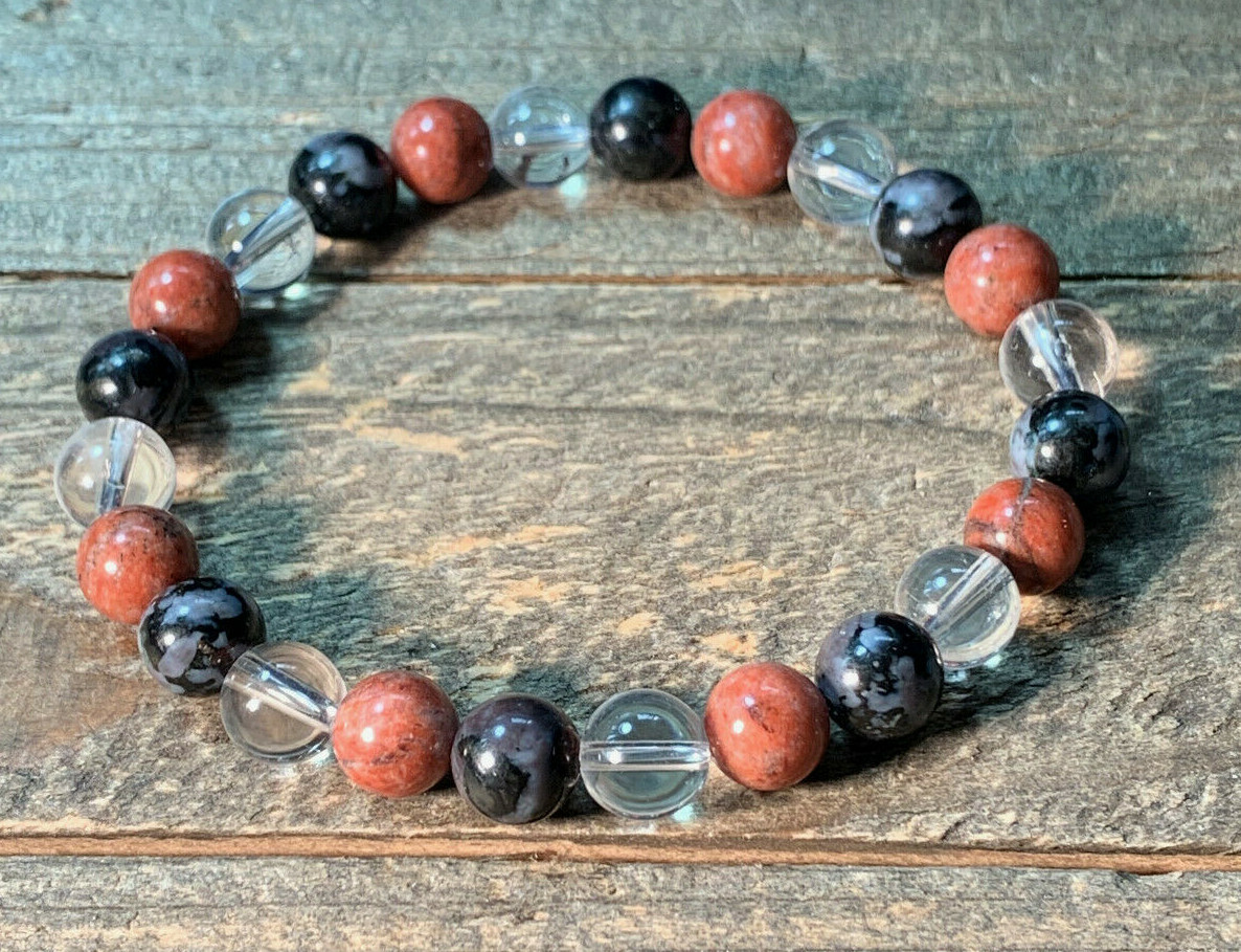 *MAGIC OF HEART MYSTIC MERLINITE ROSOPHIA SATYALOKA AZEZTULITE CRYSTAL BRACELET* *MAGIC OF HEART MYSTIC MERLINITE ROSOPHIA SATYALOKA AZEZTULITE CRYSTAL BRACELET*