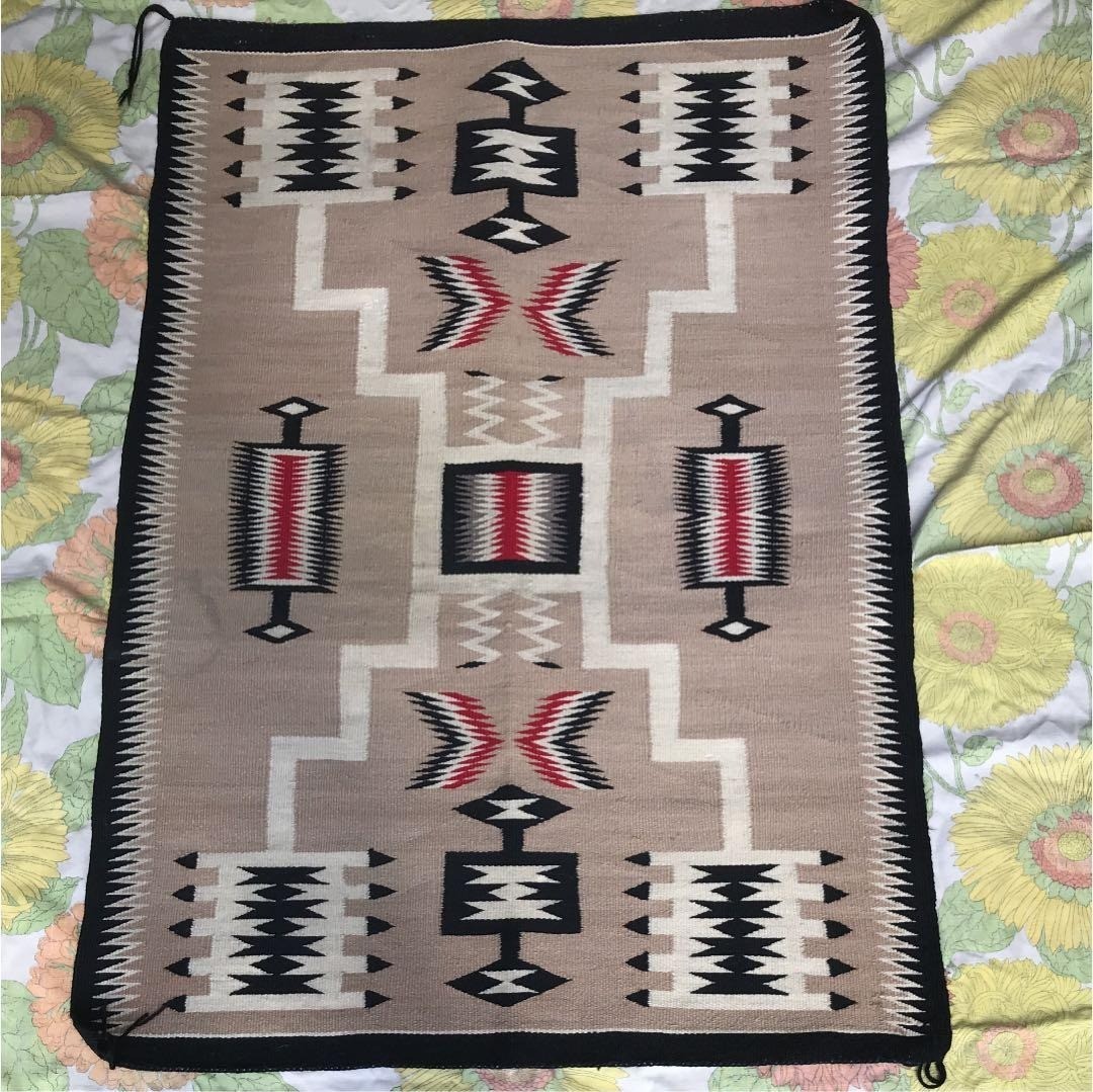Rare NAVAJO rug 1930s Native American genuine from Arizona tapestry