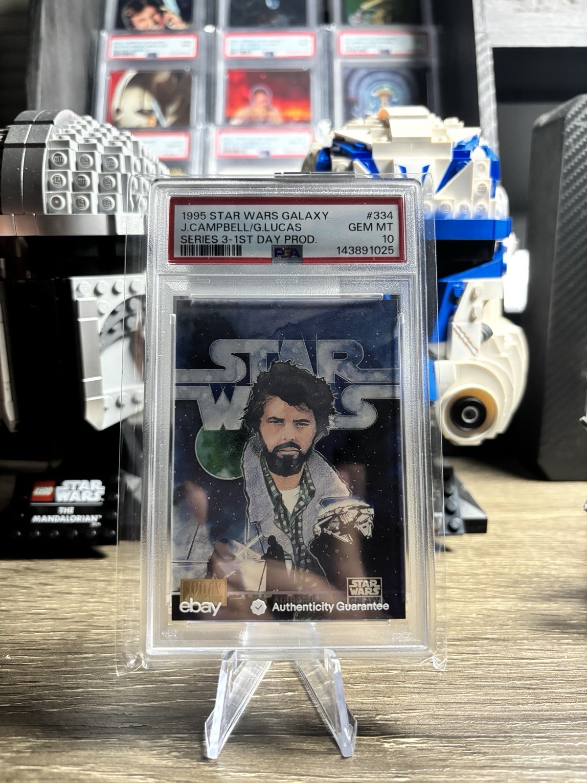 Topps 1995 Star Wars Galaxy Series 3 Joseph Campbell George Lucas #334 Rare ππ Topps 1995 Star Wars Galaxy Series 3 Joseph Campbell George Lucas #334 Rare ππ