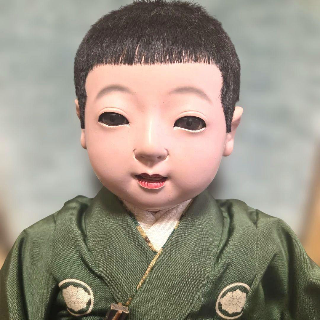 Antique Japanese Ichimatsu Doll Kyoto Boy Mitsuore Doll Taisho 15 51cm Antique Japanese Ichimatsu Doll Kyoto Boy Mitsuore Doll Taisho 15 51cm