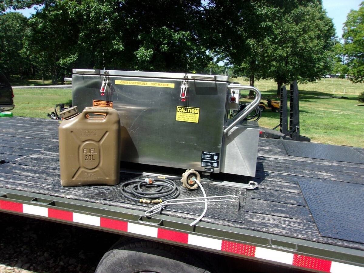 MILITARY SURPLUS FIELD KITCHEN TRAY RATION HEATER- FOOD CAN HOT WATER US ARMY MILITARY SURPLUS FIELD KITCHEN TRAY RATION HEATER- FOOD CAN HOT WATER US ARMY