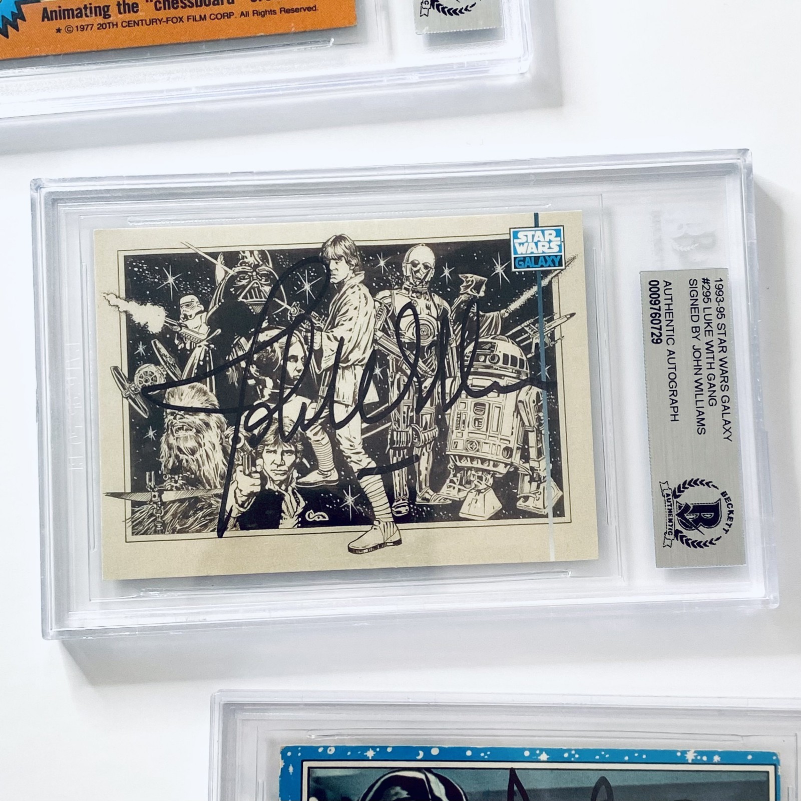 1995 Topps Star Wars Galaxy Luke with the Gang BGS AUTO signed by John Williams