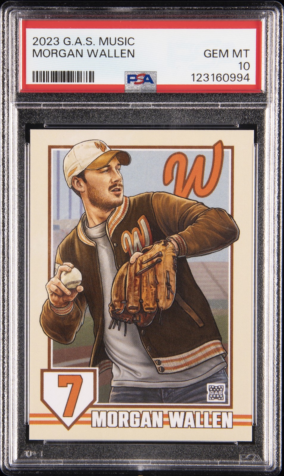 2023 G.A.S. MUSIC MORGAN WALLEN PSA 10