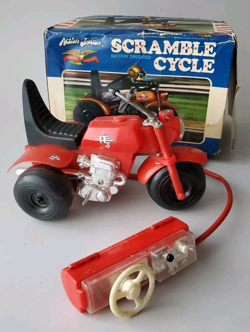 ACTION JACKSON SCRAMBLE CYCLE VINTAGE R/C MEGO 3 WHEELER ATC ATV MODEL TRIKE