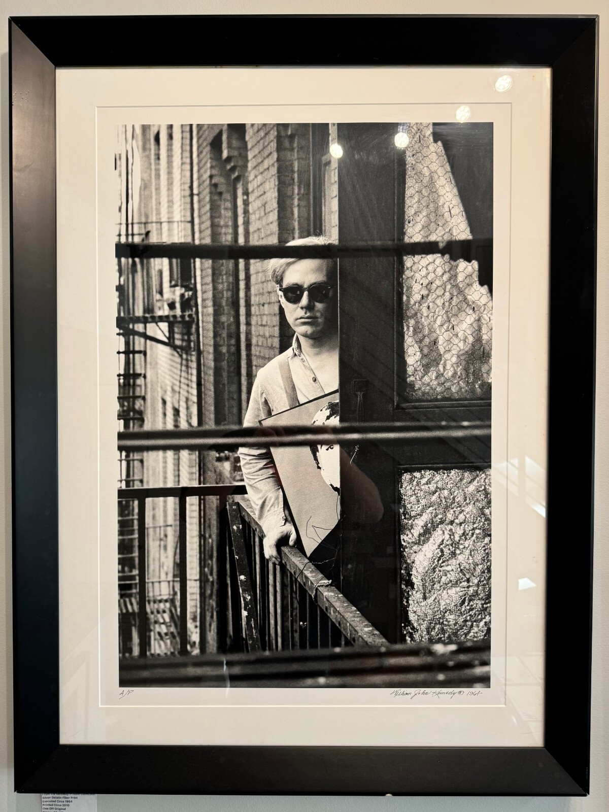 Andy Warhol, Balcony at the Factory, New York - William John Kennedy Limited Ed. Andy Warhol, Balcony at the Factory, New York - William John Kennedy Limited Ed.