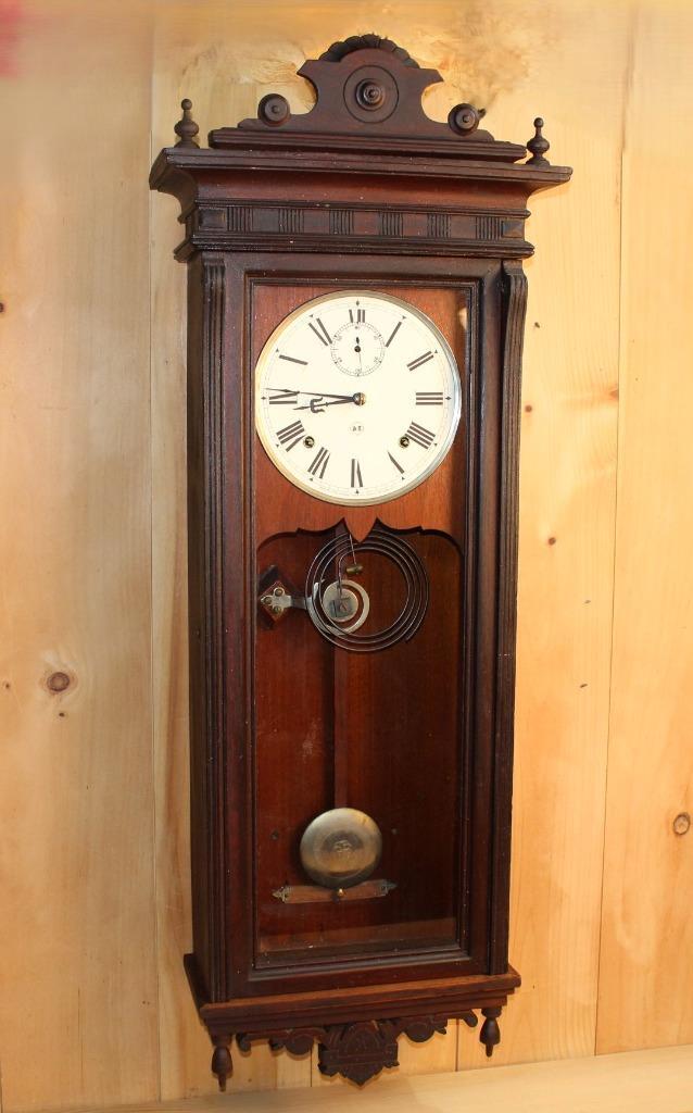 Huge Antique Seth Thomas Time & Strike Office Regulator Clock ~ Serviced ~1885 ~