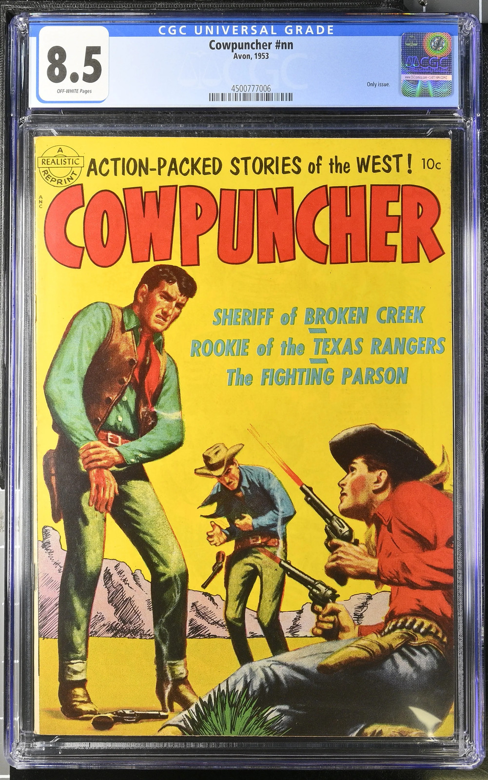 Cowpuncher (1953 Realistic) # nn CGC: CGC 8.5 (4500777006) Cowpuncher (1953 Realistic) # nn CGC: CGC 8.5 (4500777006)