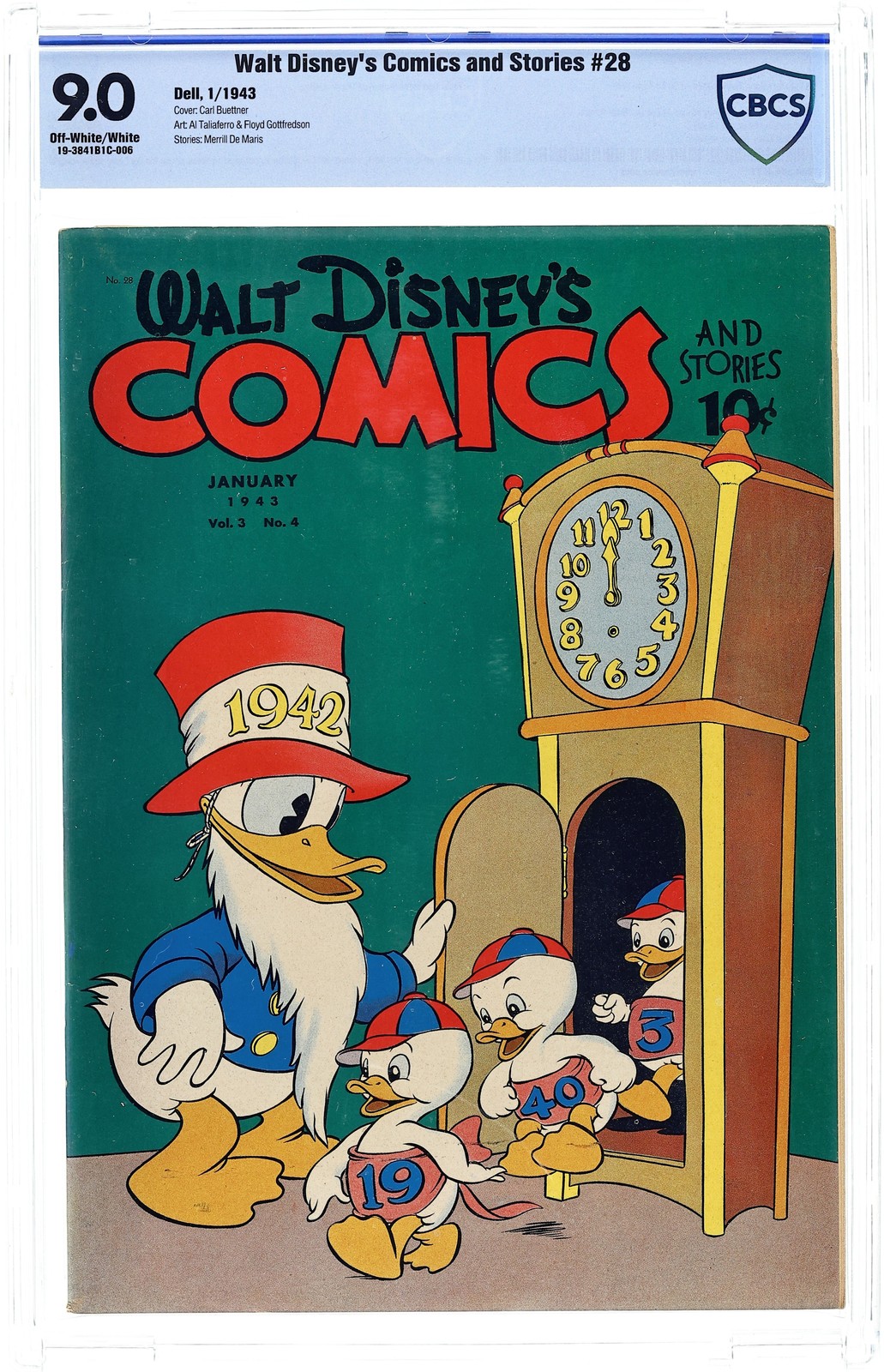 Walt Disney's Comics and Stories #28 CBCS 9.0 1943 19-3841B1C-006