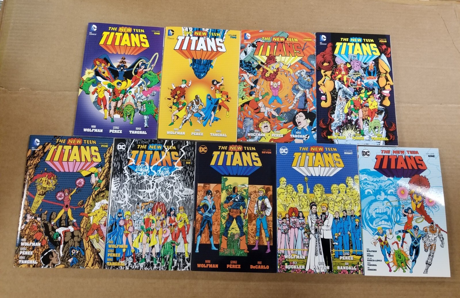 9 Lot New Teen Titans Vol. 1 2 3 4 5 6 7 8 9 DC Comics Nightwing Raven OOP