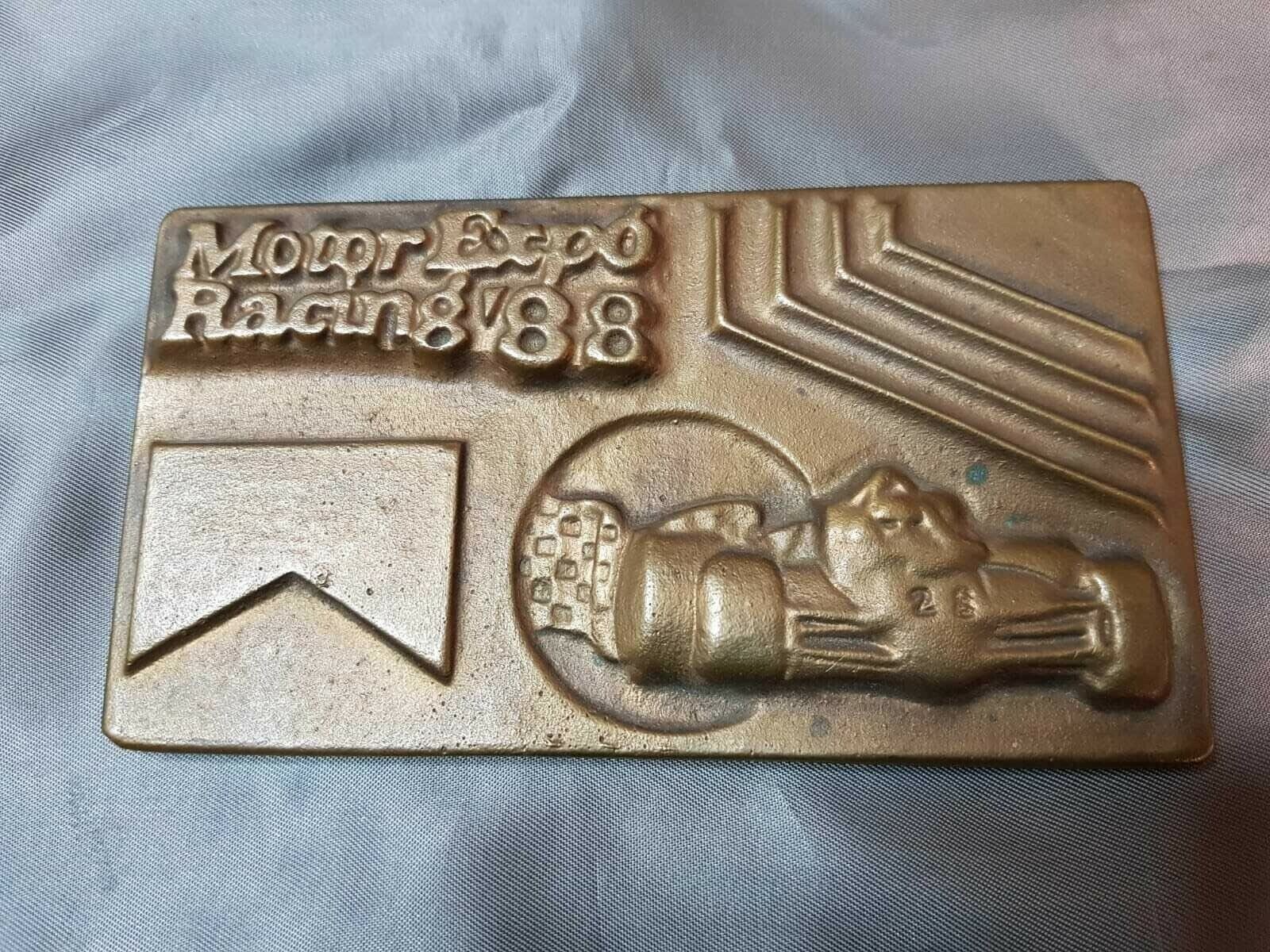 Bronze plate Marlboro Formula 1 Motor Expo Racing 1988 Ferrari Gerhard Berger 28 Bronze plate Marlboro Formula 1 Motor Expo Racing 1988 Ferrari Gerhard Berger 28