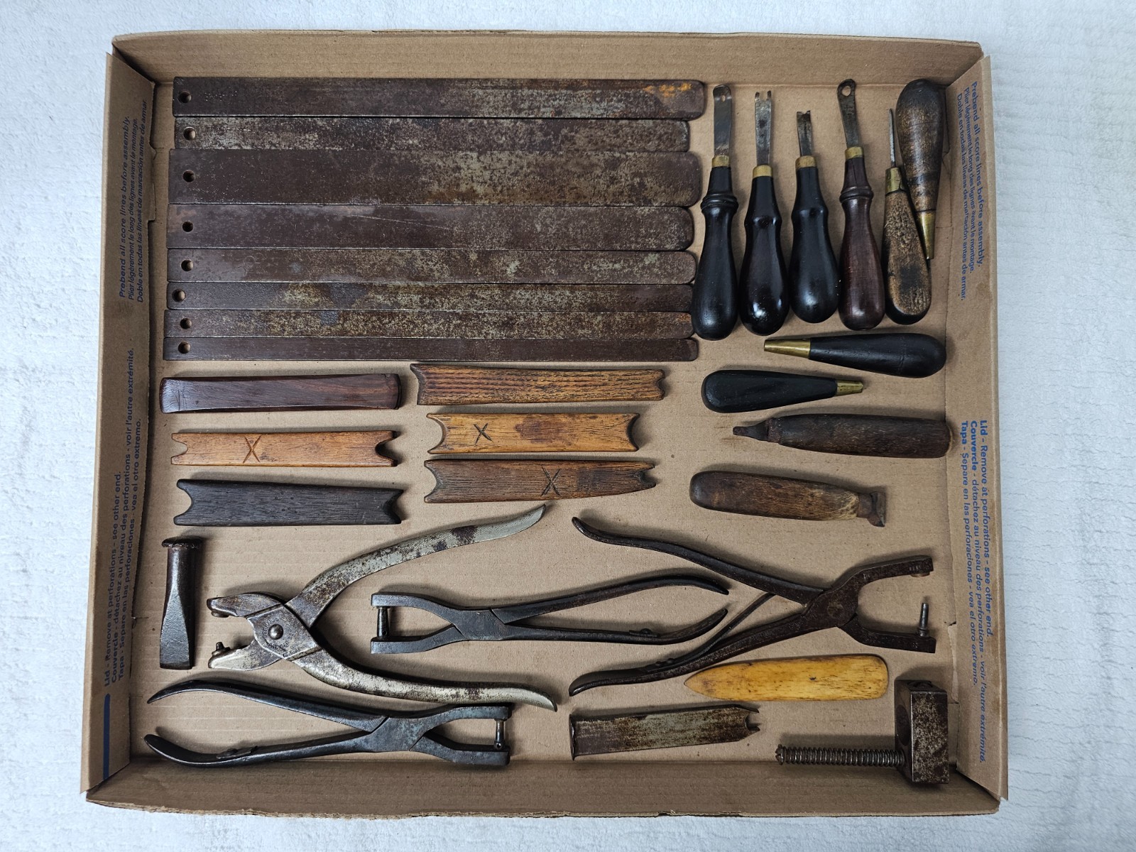 8 L.D. RANDALL Steel Loop Irons S. ROSECRANS Bernard Pliers Milwaukee Shop Lot 8 L.D. RANDALL Steel Loop Irons S. ROSECRANS Bernard Pliers Milwaukee Shop Lot