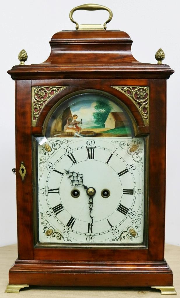 Rare Antique J. Lomax Of Blackburn Twin Fusee 1/4 Repeat Automaton Bracket Clock