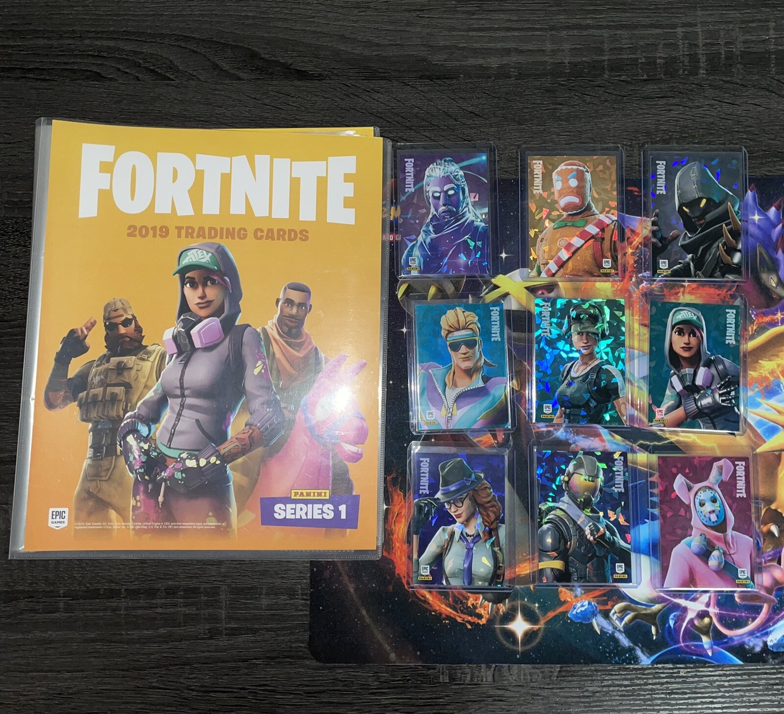 ❗️ALL 9 FORTNITE PANINI RARE PROMO SEASON 1 HOLO FOIL CARDS, P1-P9 With Binder❗️ ❗️ALL 9 FORTNITE PANINI RARE PROMO SEASON 1 HOLO FOIL CARDS, P1-P9 With Binder❗️