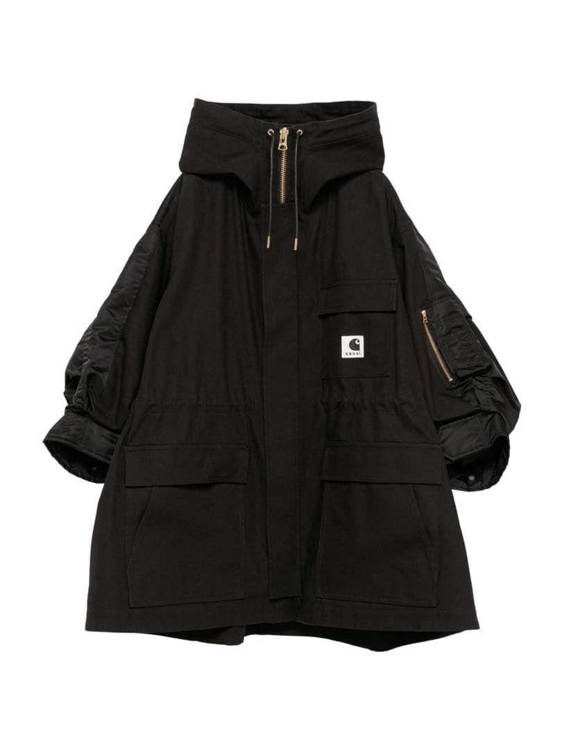 Carhartt Wip Duck X Nylon Twill Coat Women Rare Collaboration Model Limited Edit