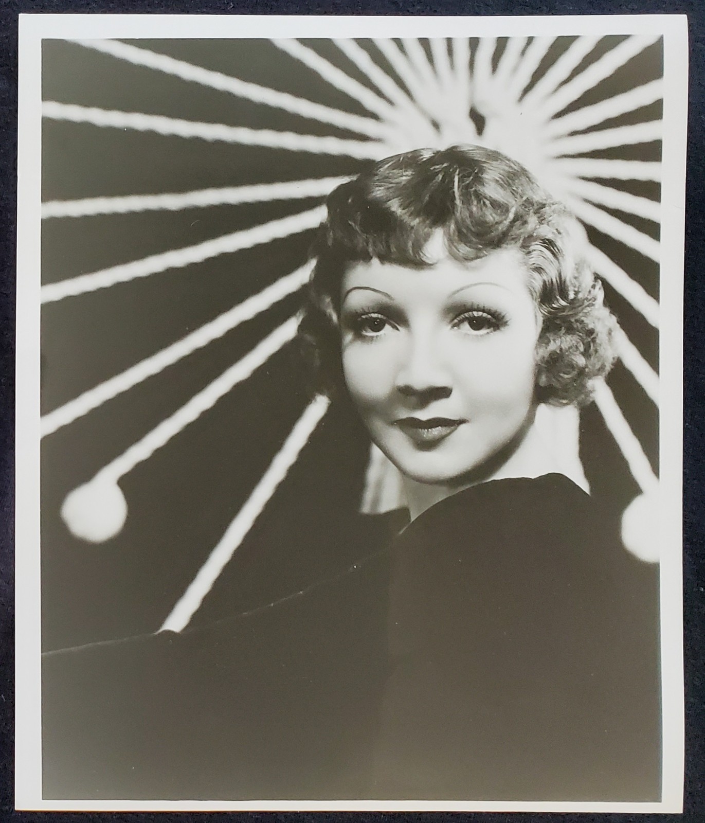 1930 Claudette Colbert Paramount Eugene Robert Richee 8x10 Studio Photograph 1930 Claudette Colbert Paramount Eugene Robert Richee 8x10 Studio Photograph
