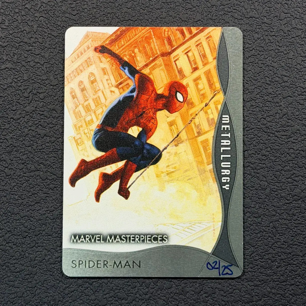 2020 Marvel Masterpieces Spider-Man #M-29 Metal Metallurgy 02/25 Super Rare JO50 2020 Marvel Masterpieces Spider-Man #M-29 Metal Metallurgy 02/25 Super Rare JO50