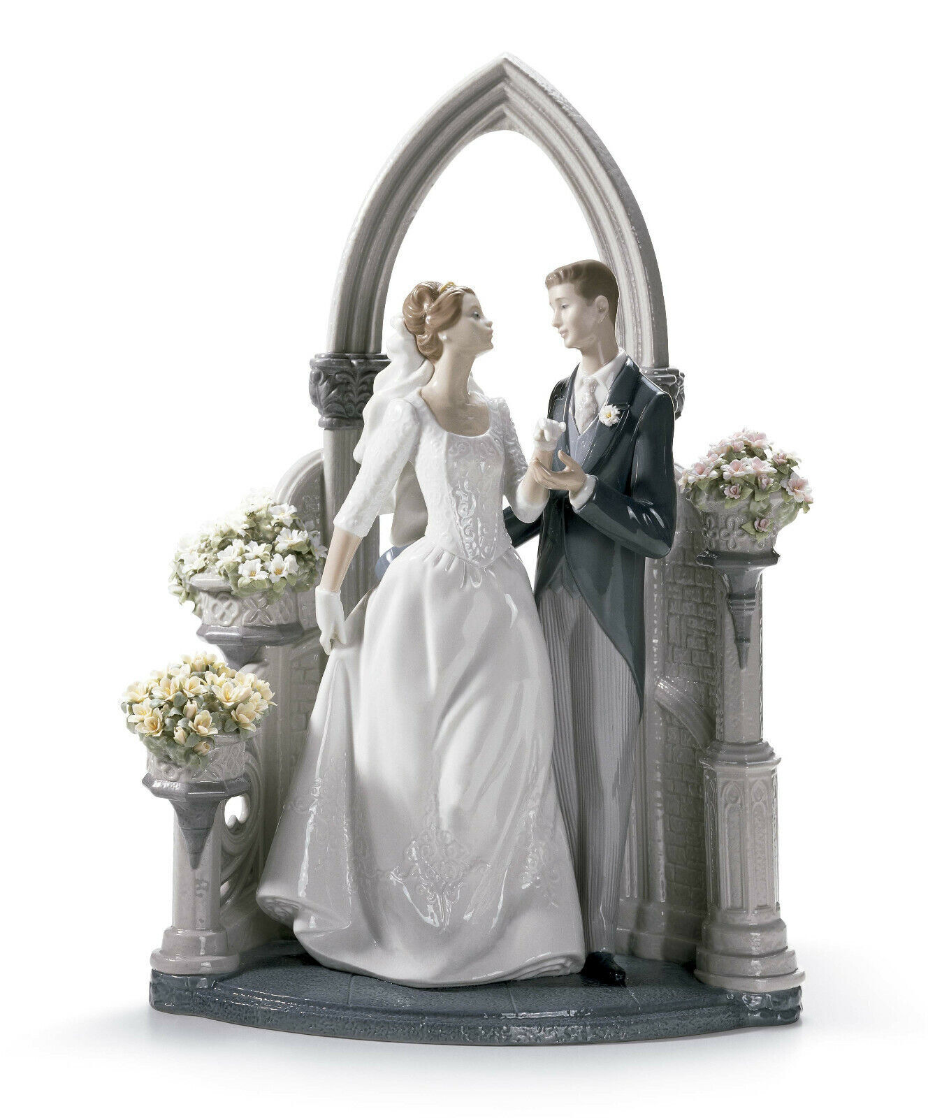 LLADRO A VOW OF LOVE #1869 BRAND NIB BRIDE & GROOM WEDDING LOVE RARE SAVE$$ F/SH