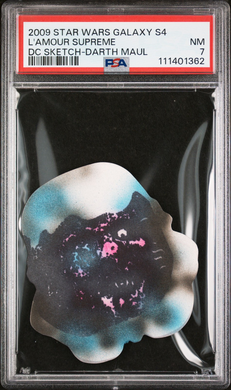 2009 TOPPS STAR WARS GALAXY SER 4 DIE-CUT SKETCH CARDS L'AMOUR SUPREME PSA 7 2009 TOPPS STAR WARS GALAXY SER 4 DIE-CUT SKETCH CARDS L'AMOUR SUPREME PSA 7