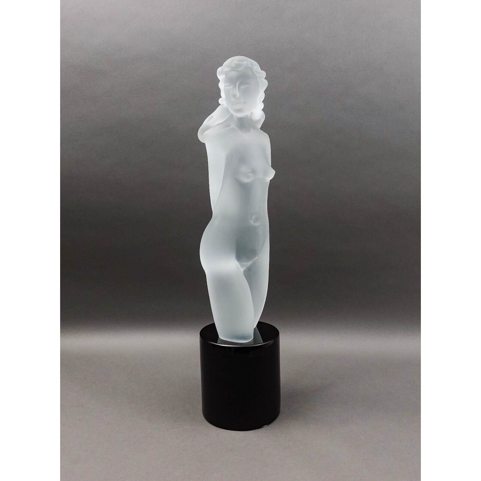 Dino Rosin (Italian, 1948) Female Woman Frosted Murano Art Glass Sculpture 26 Dino Rosin (Italian, 1948) Female Woman Frosted Murano Art Glass Sculpture 26