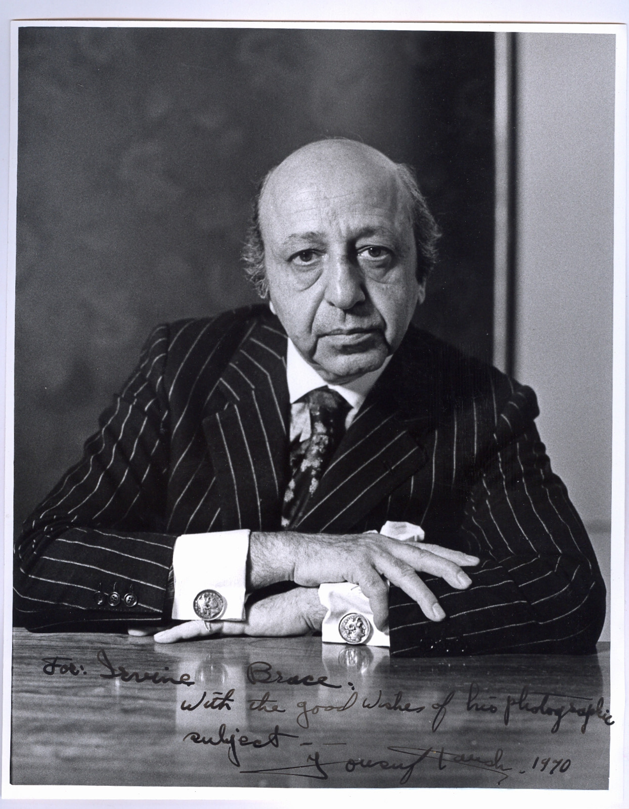 original Joseph Karsch portrait; taken by my father with Karsh's guidance