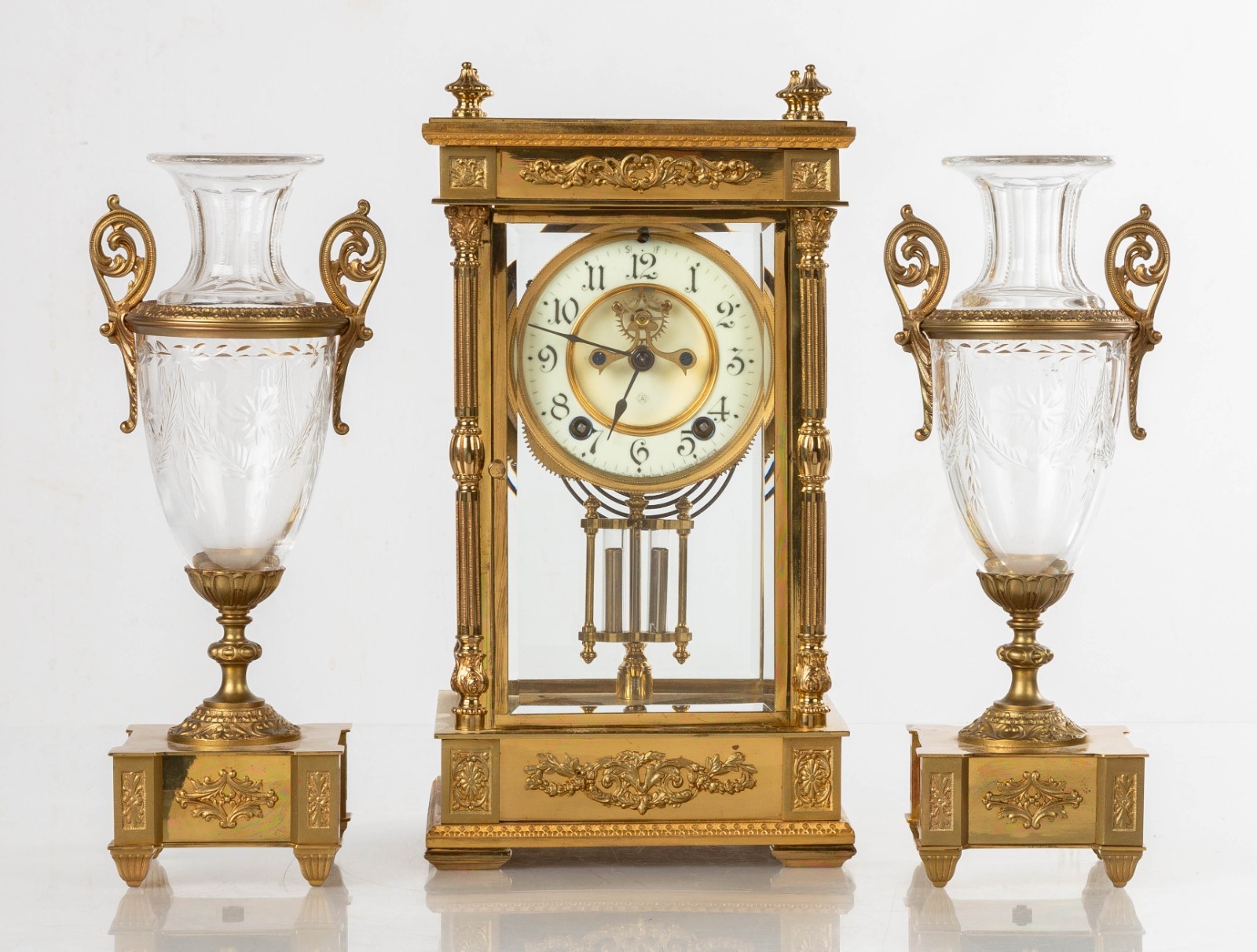 ONE OF THE MOST BEAUTIFUL AND RARE ANSONIA CLOCKS. THE EARL. c1905 ONE OF THE MOST BEAUTIFUL AND RARE ANSONIA CLOCKS. THE EARL. c1905