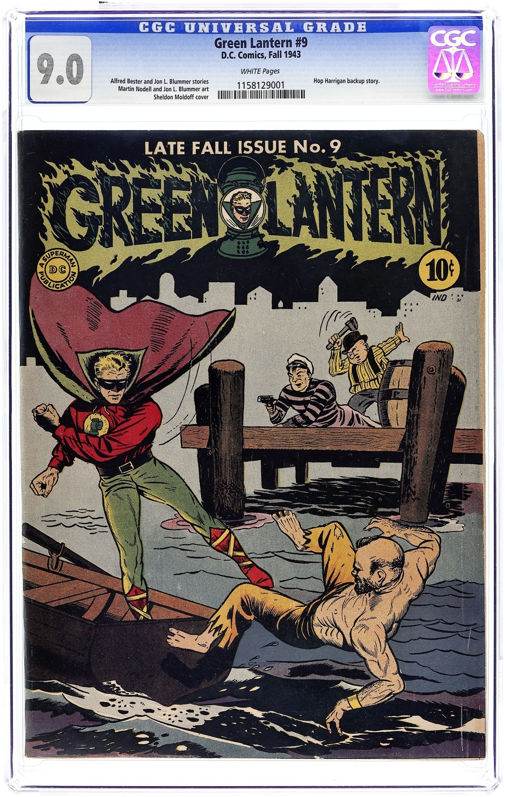 Green Lantern #9 CGC 9.0 1943 1158129001 Green Lantern #9 CGC 9.0 1943 1158129001