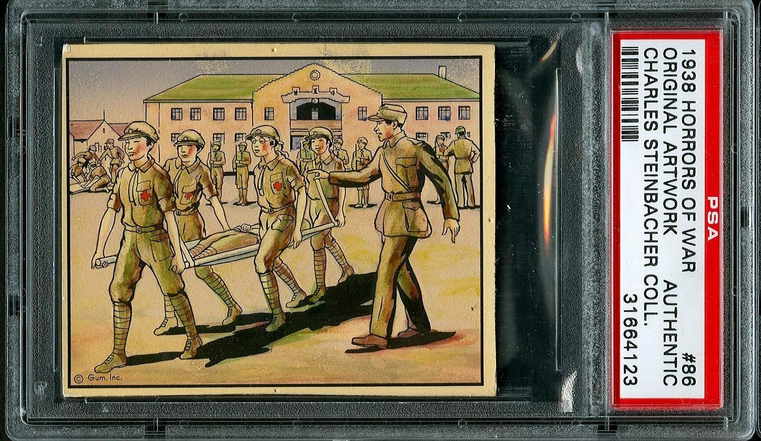1938 R69 Horrors of War - Gum, Inc. - Original Artwork for Card # 86