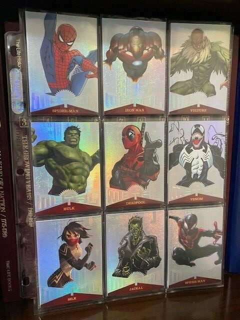 2017 Fleer Ultra Spider-Man Metal Patterned 50-card set Achievement😍😍😍😍VHTF 2017 Fleer Ultra Spider-Man Metal Patterned 50-card set Achievement😍😍😍😍VHTF