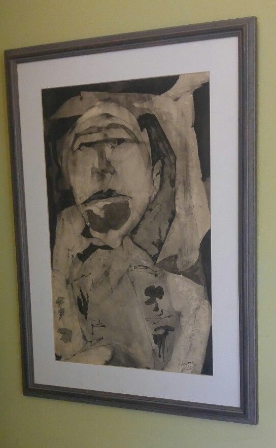 '56 Listed CHARLES LASSITER Signed ORIG EXPRESSIONIST ABSTRACT Ink on Paper SALE
