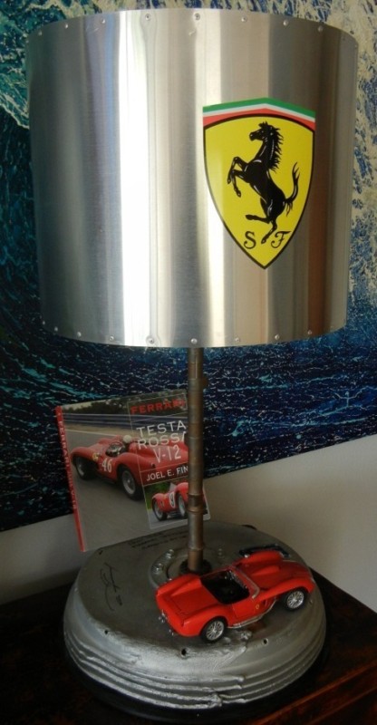 Ferrari 250 Testa Rossa LAMP drum cam Dan Gurney Signed Ferrari 250 Testa Rossa LAMP drum cam Dan Gurney Signed