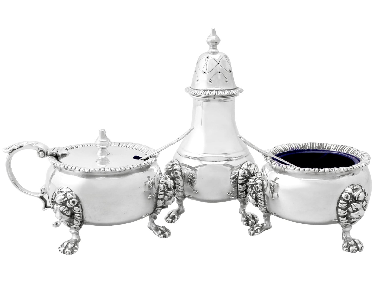 Vintage Sterling Silver Condiment Set Vintage Sterling Silver Condiment Set
