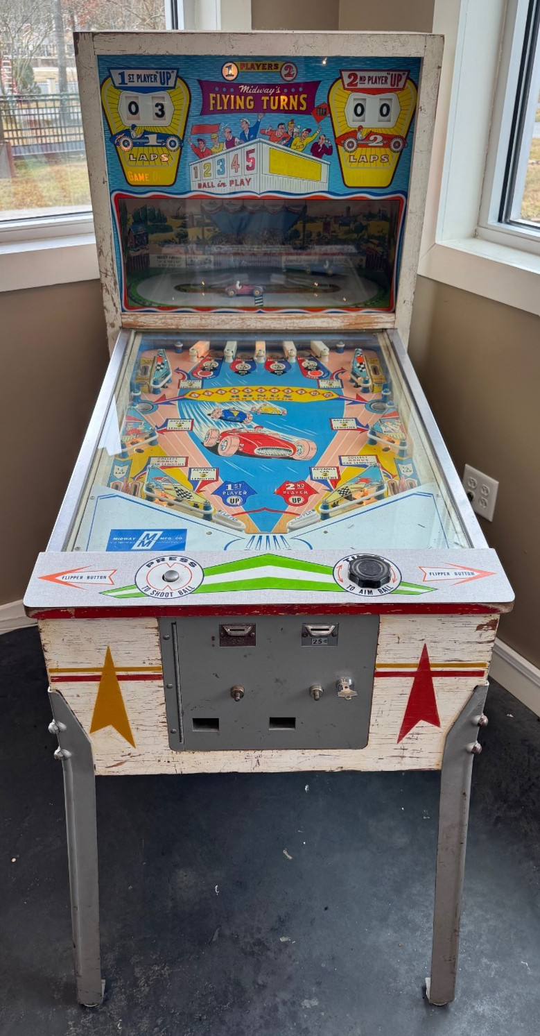 Vintage Ferrari and Maserati Raceway Pinball Machine - Working Condition Vintage Ferrari and Maserati Raceway Pinball Machine - Working Condition