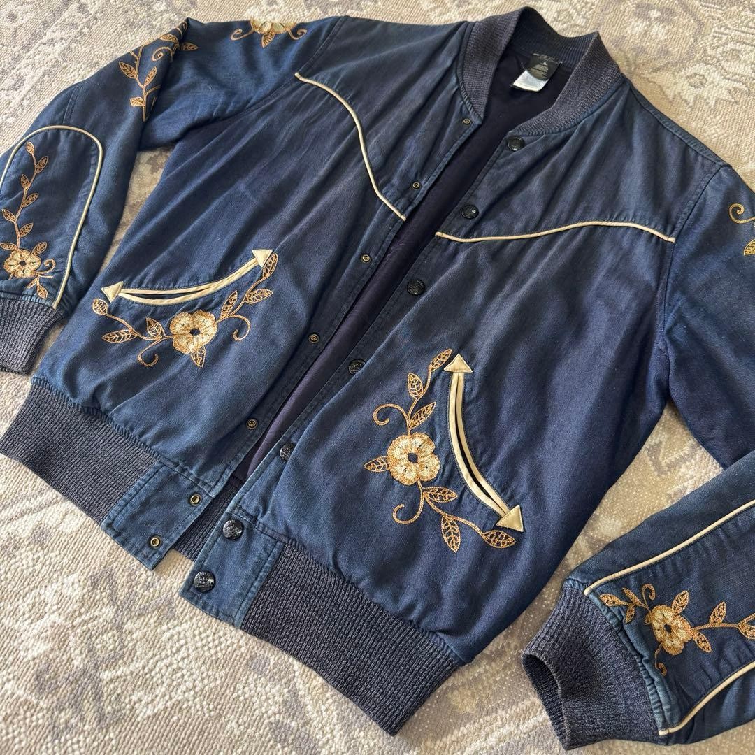 RRL Masterpiece Double R L Ralph Lauren Polo Floral Pattern Blouson Men Rare Ral RRL Masterpiece Double R L Ralph Lauren Polo Floral Pattern Blouson Men Rare Ral