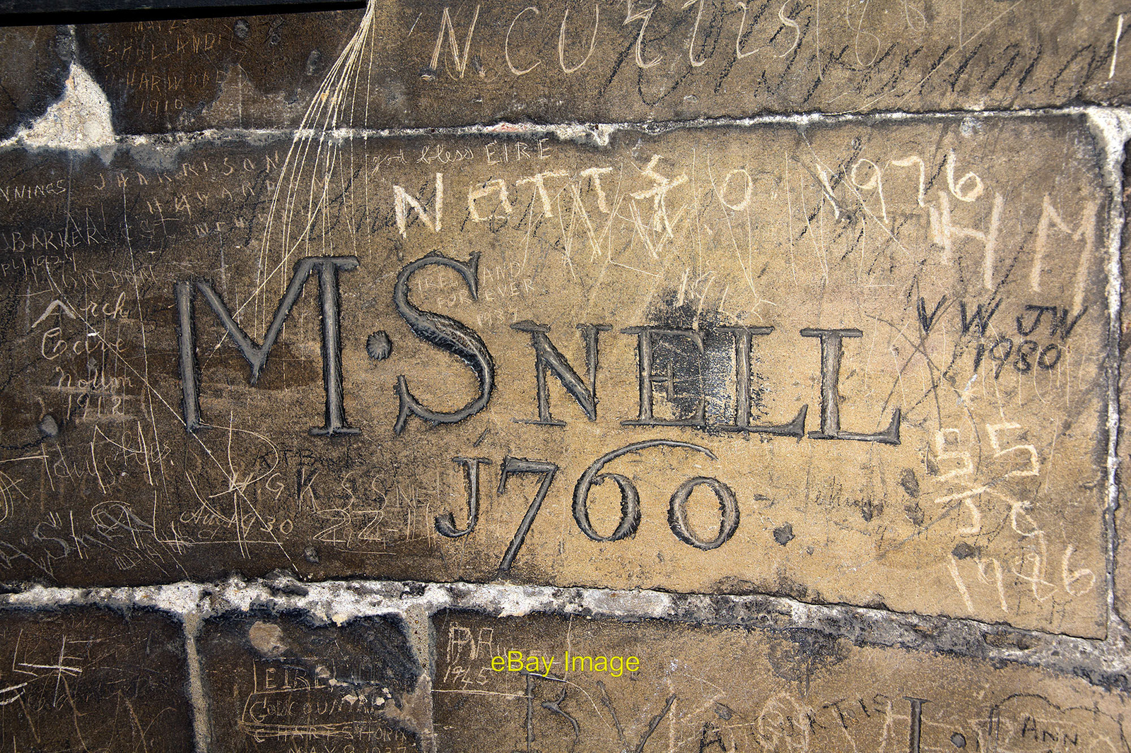 Photo 12x8 Ancient graffiti on the down spiral staircase Boston This graff c2015 Photo 12x8 Ancient graffiti on the down spiral staircase Boston This graff c2015