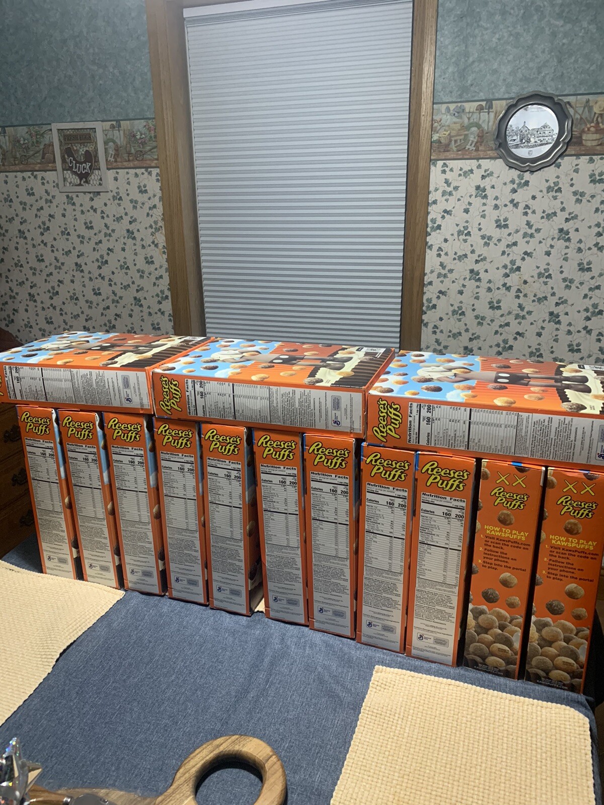 KAWS  Resses Puffs Cereal Box Lot Of 14 BRAND NEW