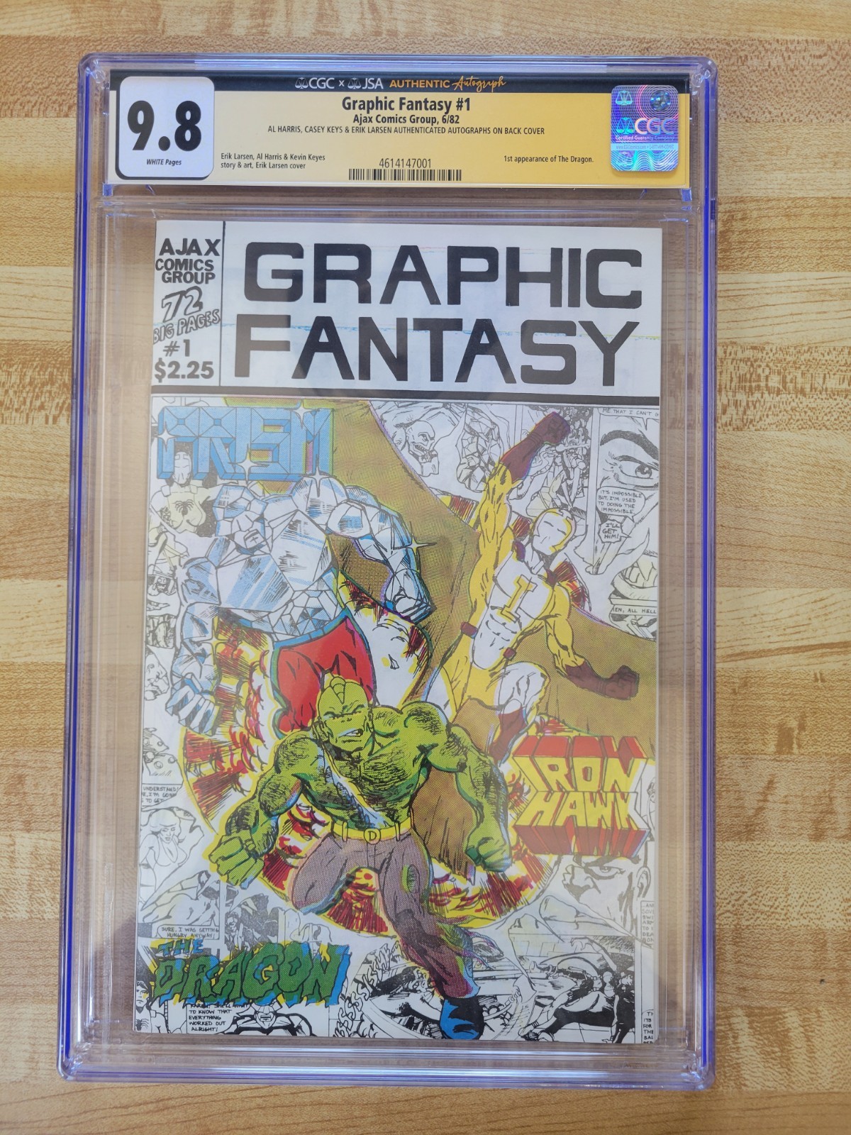 Graphic Fantasy #1 CGC 9.8 Signed #1/300 Firstcopy Of The 1st Dragon (Ajax 82) Graphic Fantasy #1 CGC 9.8 Signed #1/300 Firstcopy Of The 1st Dragon (Ajax 82)