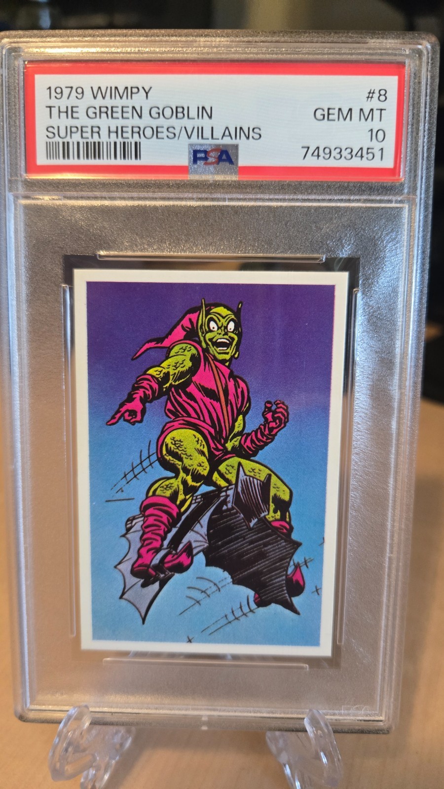 1979 Mr. Wimpy's Marvel Super Heroes / Villains - #8 The Green Goblin PSA 10