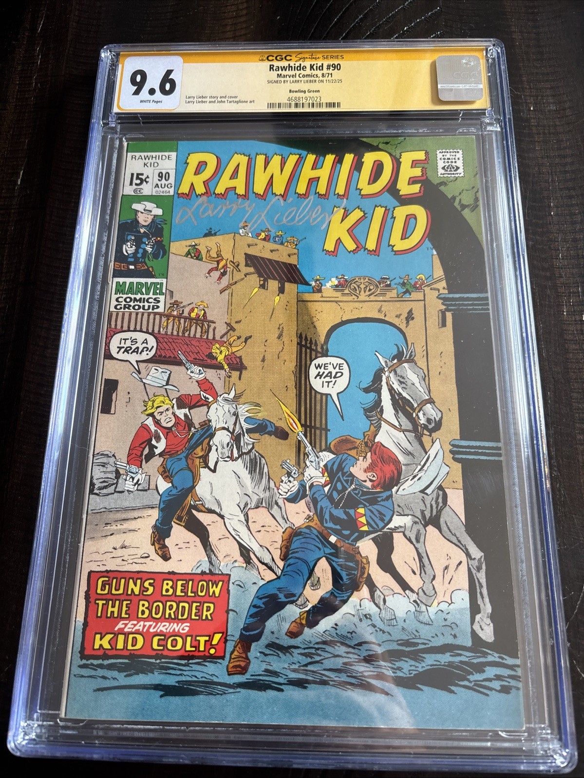 Rawhide Kid 90 Cgc Ss 9.6 White Pgs Larry Lieber Bowling Green Pedigree