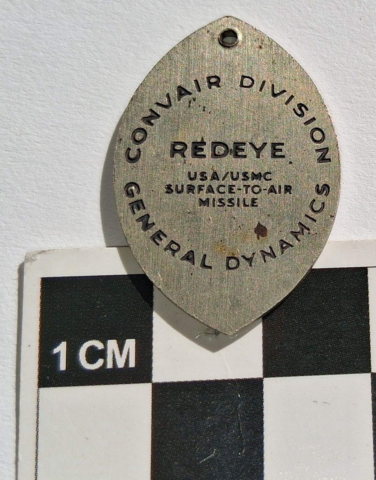 GENERAL DYNAMICS REDEYE FIM-43 CONVAIR DIVISION TAG USMC SURFACE-TO-AIR MISSILE GENERAL DYNAMICS REDEYE FIM-43 CONVAIR DIVISION TAG USMC SURFACE-TO-AIR MISSILE