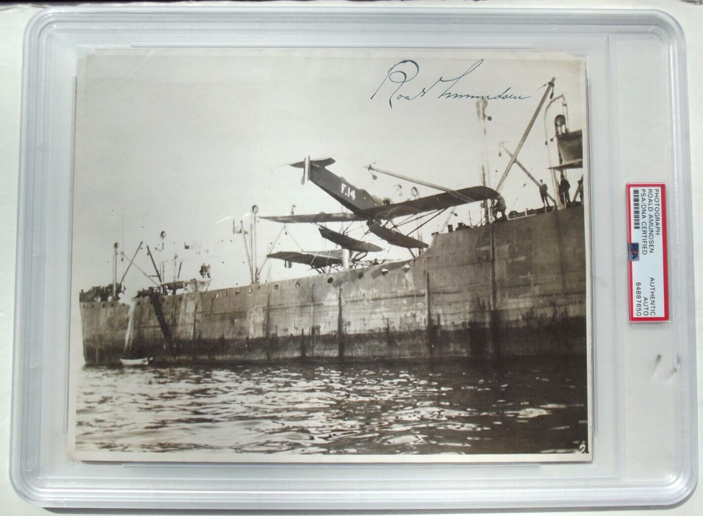 Roald Amundsen 1st Explorer South Pole Signed Photo Disappeared 1928 PSA ''Rare' Roald Amundsen 1st Explorer South Pole Signed Photo Disappeared 1928 PSA ''Rare'