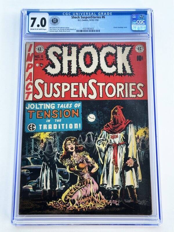 Shock SuspenStories #6 CGC 7.0 (F/VF) E.C. Comics Bondage Golden Age Horror 1953 Shock SuspenStories #6 CGC 7.0 (F/VF) E.C. Comics Bondage Golden Age Horror 1953