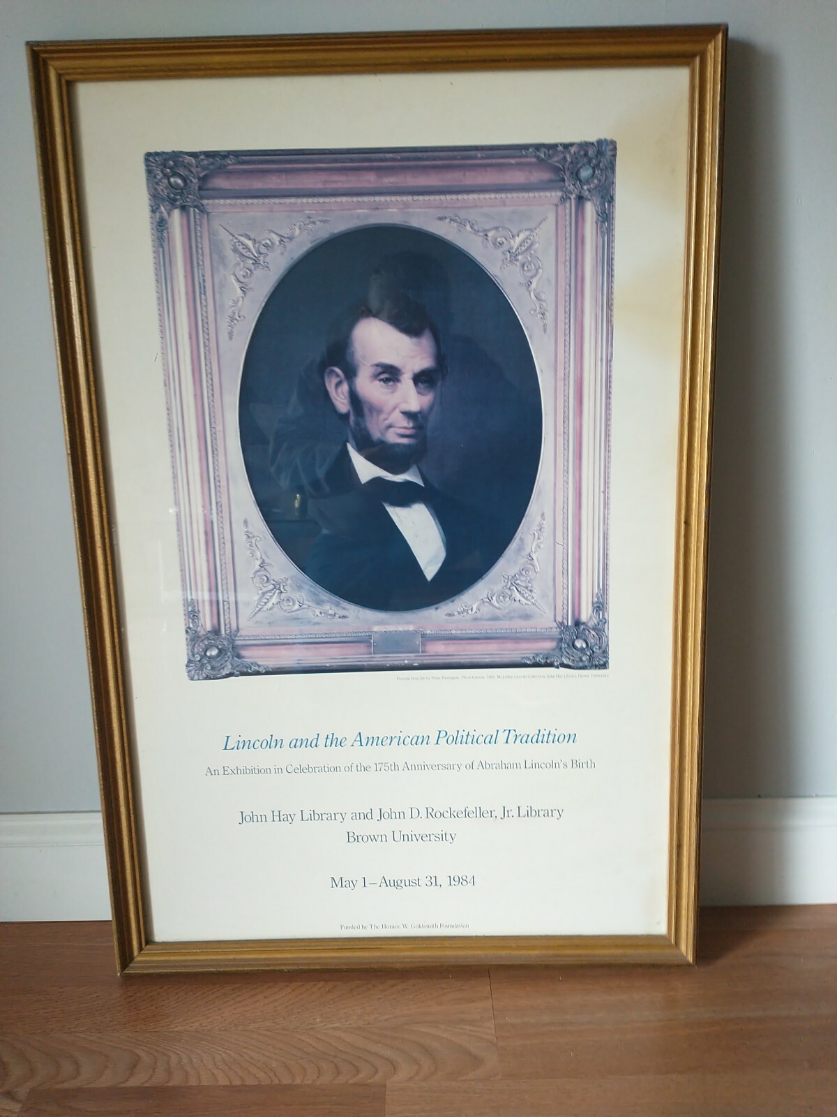 A Antique Abraham Lincoln Celebration Poster Of His 175th Anniversary Of His... A Antique Abraham Lincoln Celebration Poster Of His 175th Anniversary Of His...