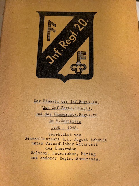 Schmidt: 20th Motorized Inf. regt. + Panzergrenadier Rgt 1939-1945 WW2