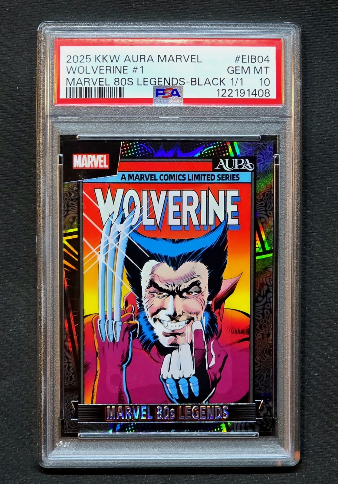 WOLVERINE 💎 1/1 | 80s Legnds WOLV #1 2025 AURA KKW BLACK 1 of 1 - PSA 10 💎 MNT