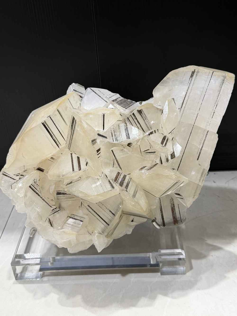 22.1LB Rare Natural Yellow Calcite Sulfur Iron Quartz Crystal Specimen + Stand 22.1LB Rare Natural Yellow Calcite Sulfur Iron Quartz Crystal Specimen + Stand