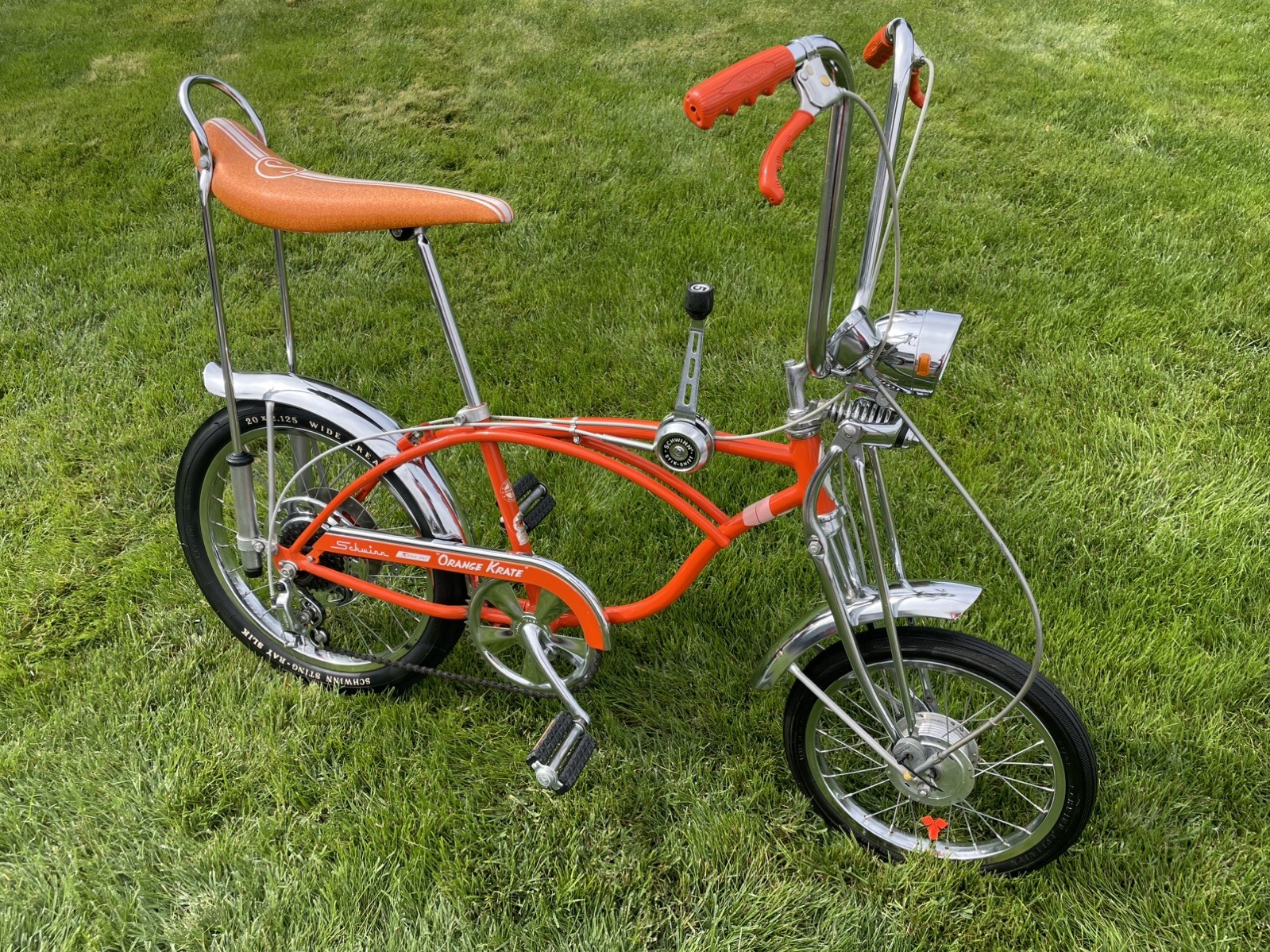 Original 1972 Schwinn Orange Krate 5 Speed Disc Brake Bicycle Original 1972 Schwinn Orange Krate 5 Speed Disc Brake Bicycle