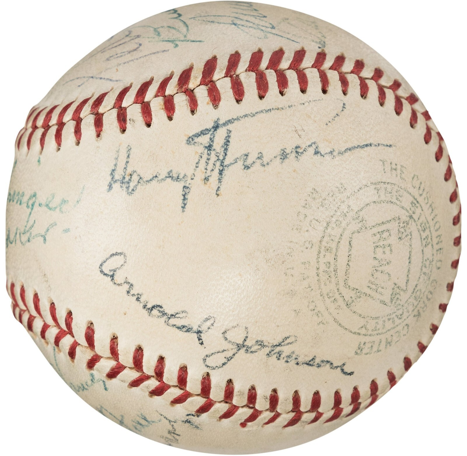 President Harry Truman Ty Cobb Jimmie Foxx Tris Speaker Signed Baseball PSA DNA President Harry Truman Ty Cobb Jimmie Foxx Tris Speaker Signed Baseball PSA DNA