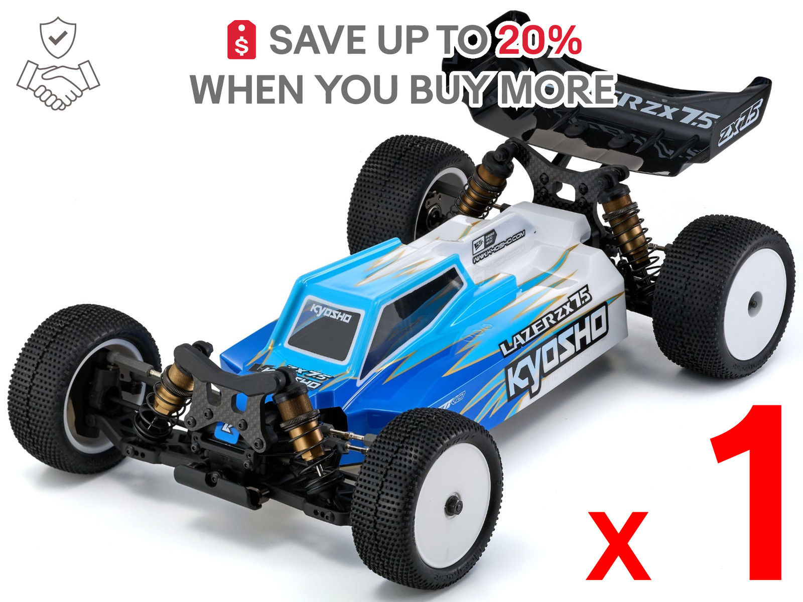 NON-US x1 Kyosho 1/10 EP 4WD Racing Buggy LAZER ZX7.5 34331 RC Car NON-US x1 Kyosho 1/10 EP 4WD Racing Buggy LAZER ZX7.5 34331 RC Car